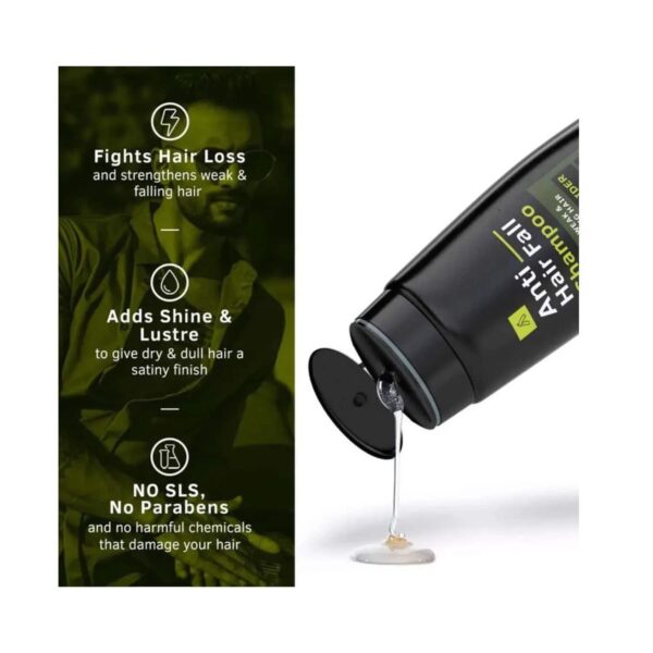 Ustraa Anti Hair Fall Apple Cider Vinegar & Ginseng Shampoo (250ml) - Ustraa