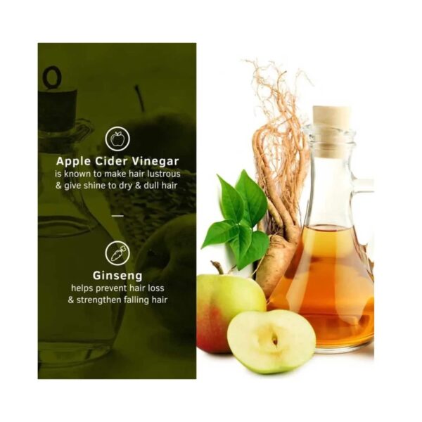 Ustraa Anti Hair Fall Apple Cider Vinegar & Ginseng Shampoo (250ml) - Ustraa