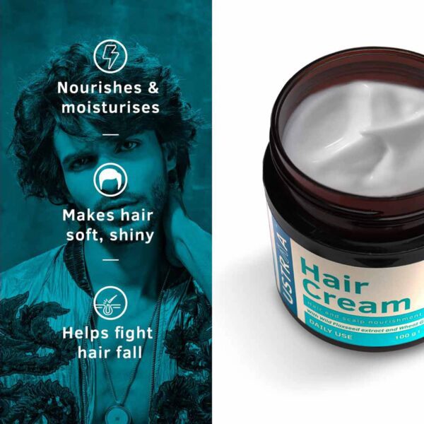 Ustraa Ayurvedic Beard Growth Oil & Hair Cream - Daily Use - Ustraa