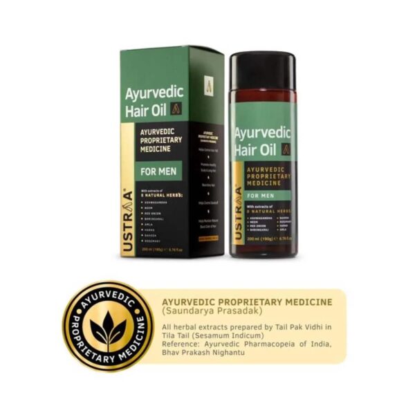 Ustraa Ayurvedic Hair Oil - (200ml) - Ustraa