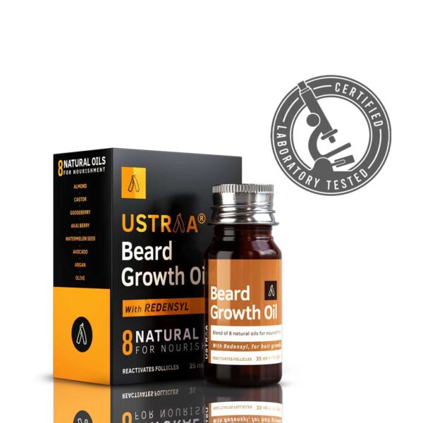 Ustraa Beard Growth Oil Advanced 60ml & Beard Wash Woody - Ustraa