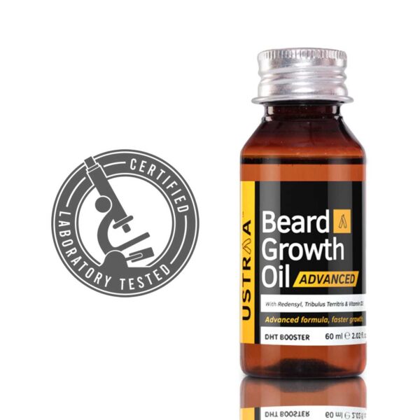 Ustraa Beard Growth Oil Advanced 60ml & Beard Wash Woody - Ustraa