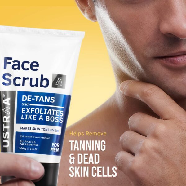 Ustraa Beard Growth Oil & De-tan Face Scrub - Ustraa
