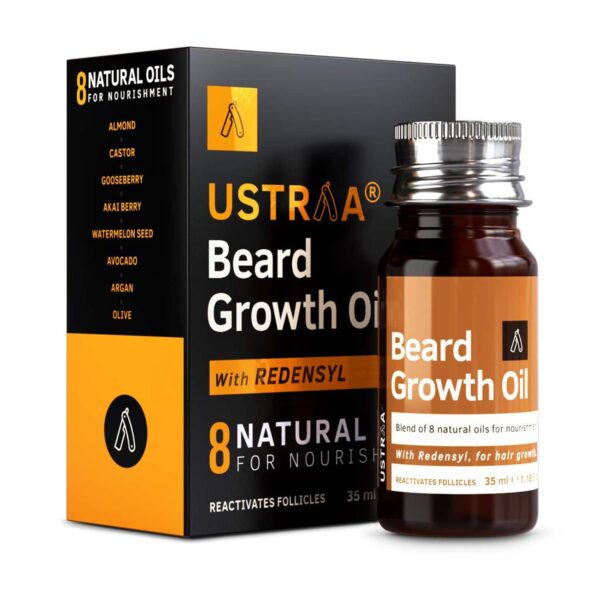 Ustraa Beard Growth Oil & De-tan Face Scrub - Ustraa