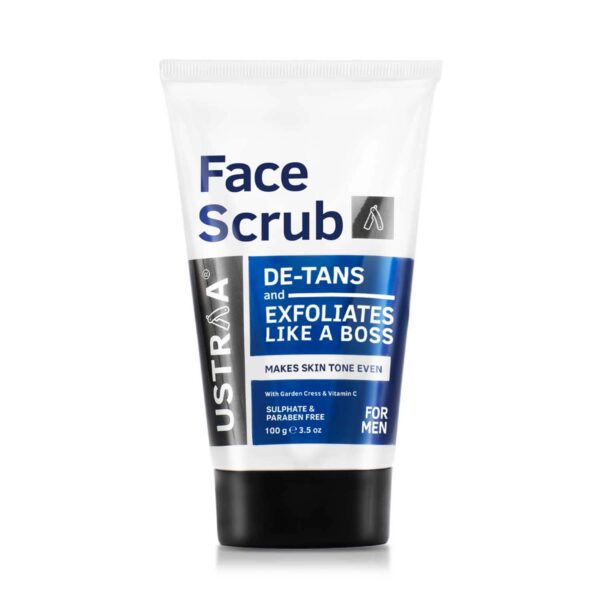 Ustraa Black Deodorant 150ml & De-tan Face Scrub 100g - (2 Pcs) - Ustraa