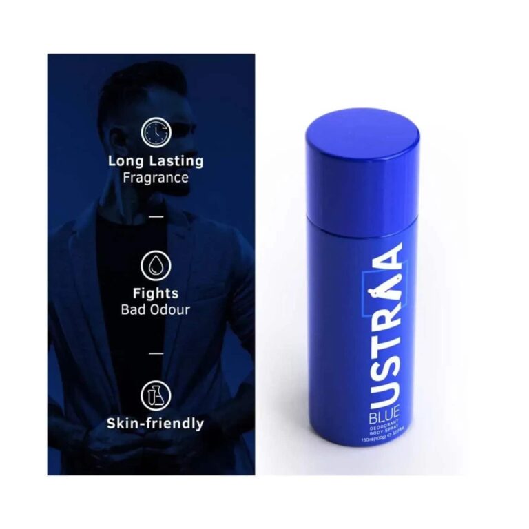Ustraa Blue Deodorant Body Spray - (150ml) - Ustraa