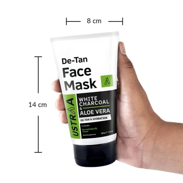 Ustraa De Tan Face Mask For Dry Skin - 125 g (pack Of 2) - (2 Pcs) - Ustraa