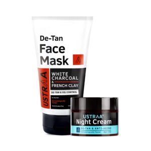 Ustraa Night Cream & De-tan Face Mask Oily Skin - Ustraa