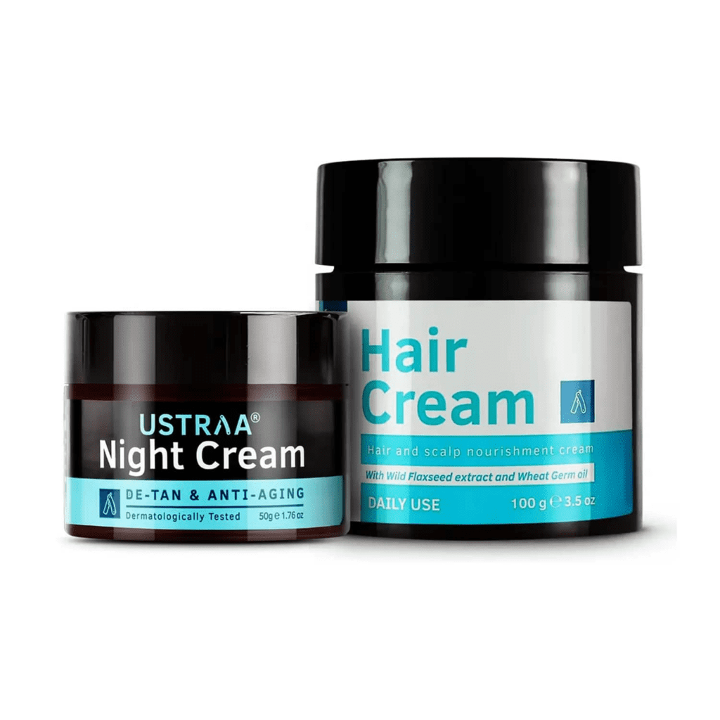 Ustraa Night Cream & Hair Cream Daily Use - Ustraa