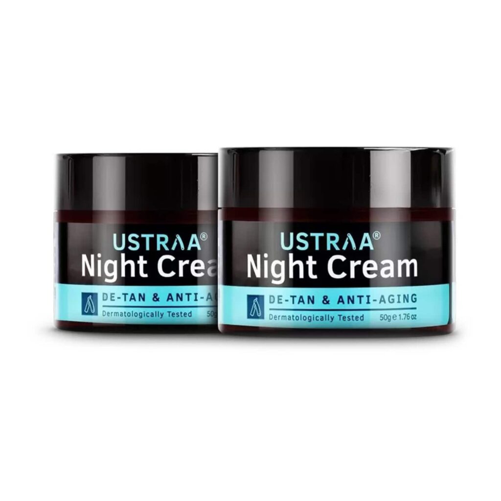 Ustraa Night Cream - Set Of 2- De-tan & Anti-aging - Ustraa