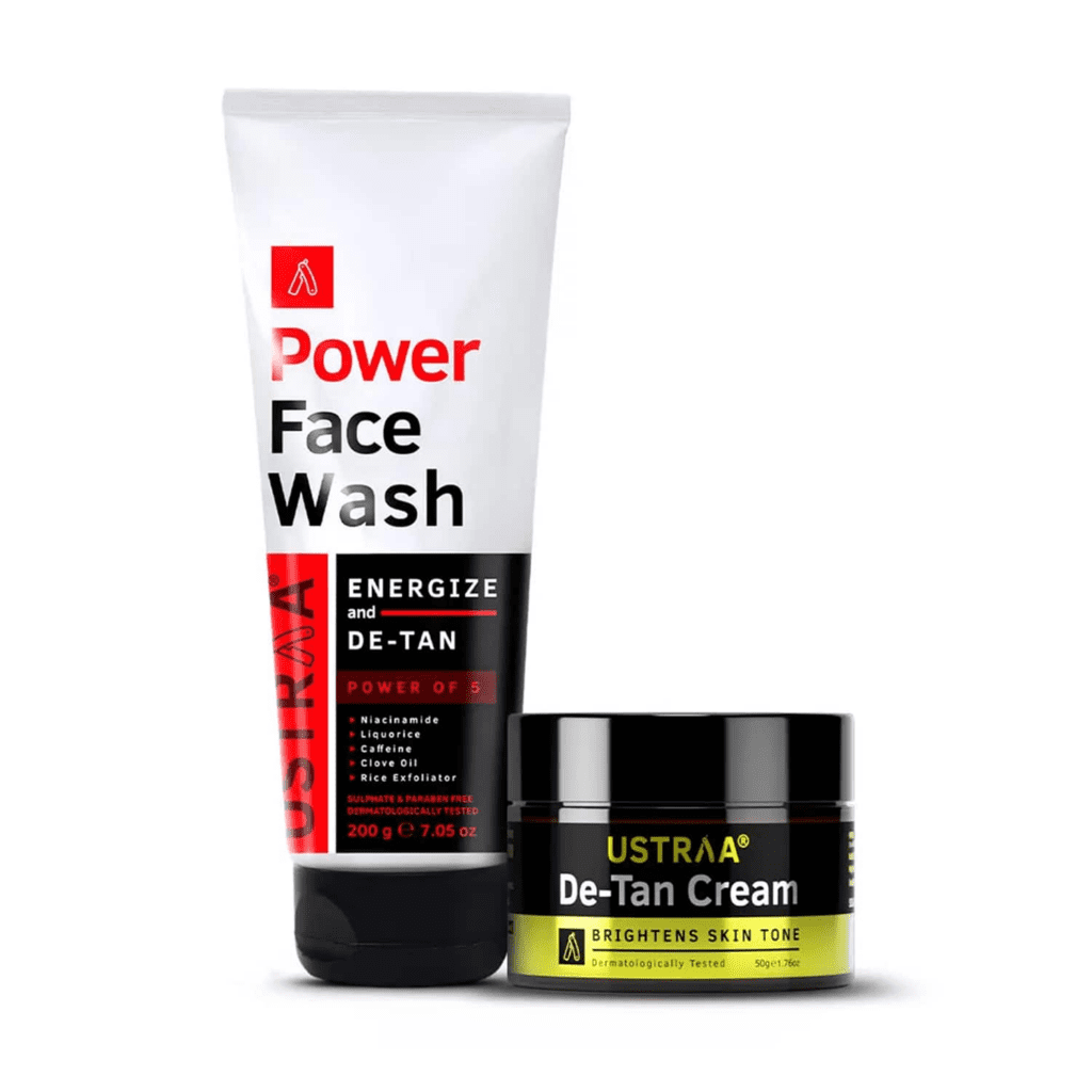 Ustraa Power Face Wash De-Tan & Night Cream - Ustraa
