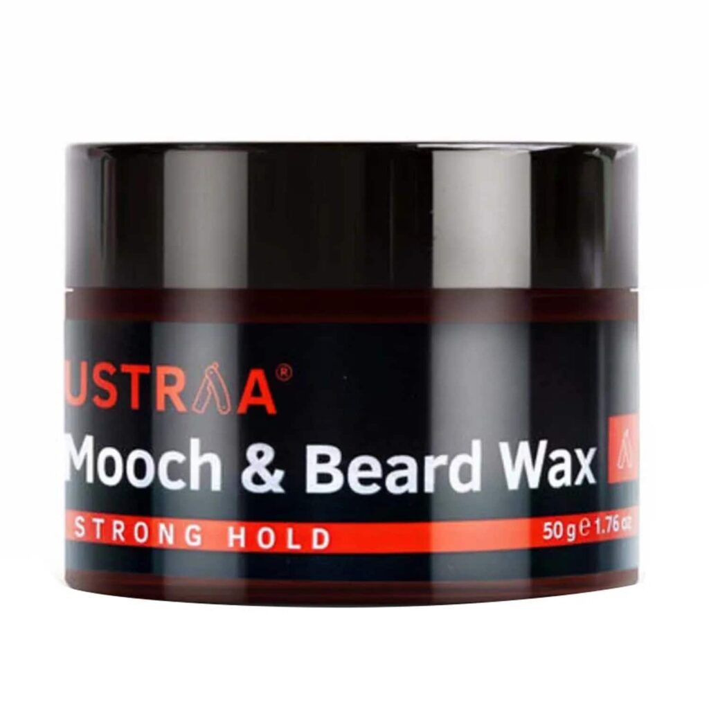 Ustraa Strong Hold Mooch & Beard Wax - (50g) - Ustraa