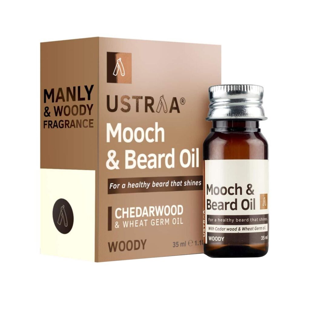 Ustraa Woody Mooch & Beard Oil (35ml) - Ustraa