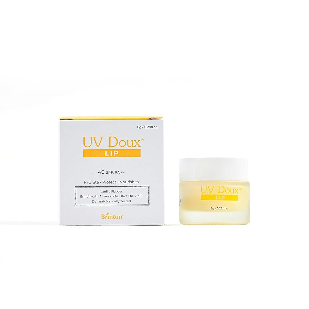 UV Doux Lip Lightening Balm with SPF 40 PA ++ | Enriched with Almond Oil, Olive Oil & Vitamin E | Restores Natural Lip Colour | Hydrates, Protects, Nourishes | Expert Care,...