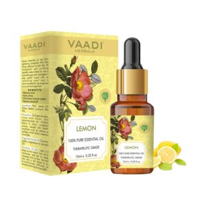 Vaadi Herbals 100% Pure Therapeutic Grade Lemon Essential Oil (10ml) - Vaadi Herbals