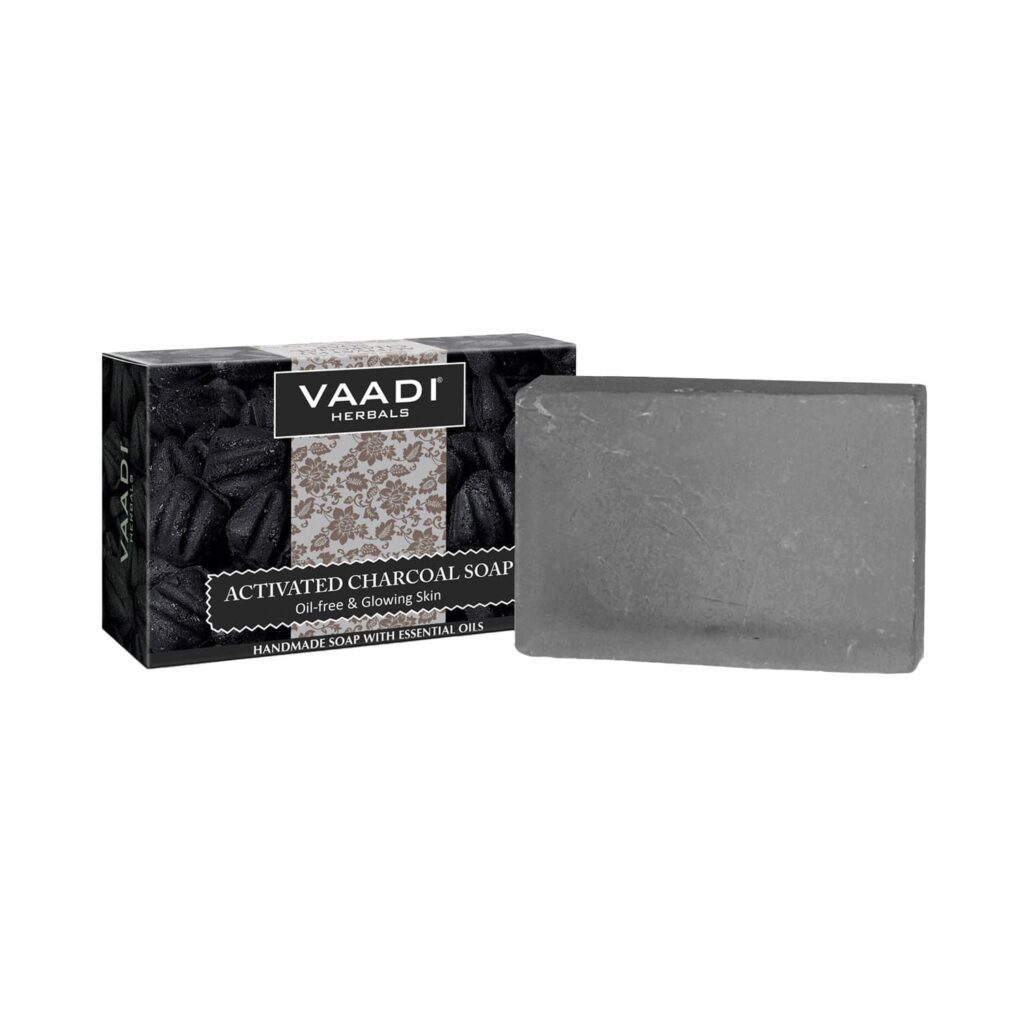 Vaadi Herbals Activated Charcoal Handmade Soap (75g) - Vaadi Herbals