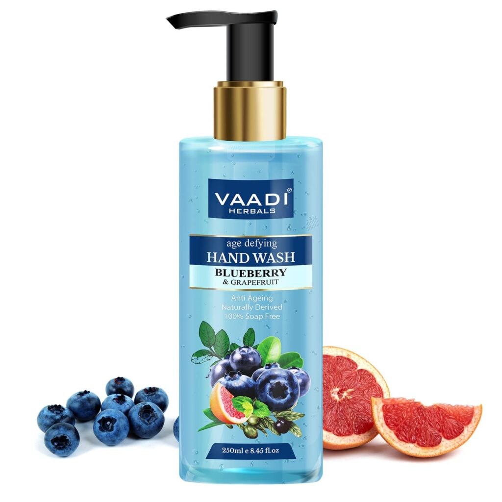 Vaadi Herbals Age Defying Blueberry and Grapefruit Hand Wash (250ml) - Vaadi Herbals