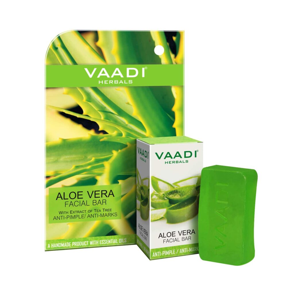 Vaadi Herbals Aloe Vera Facial Bar Soap (25g) - Vaadi Herbals