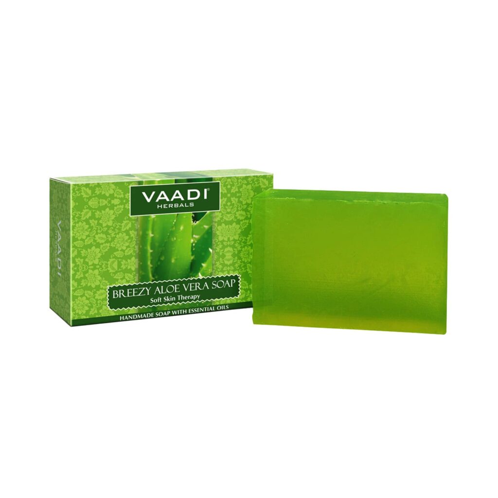 Vaadi Herbals Breezy Aloe Vera Soap (75g) - Vaadi Herbals