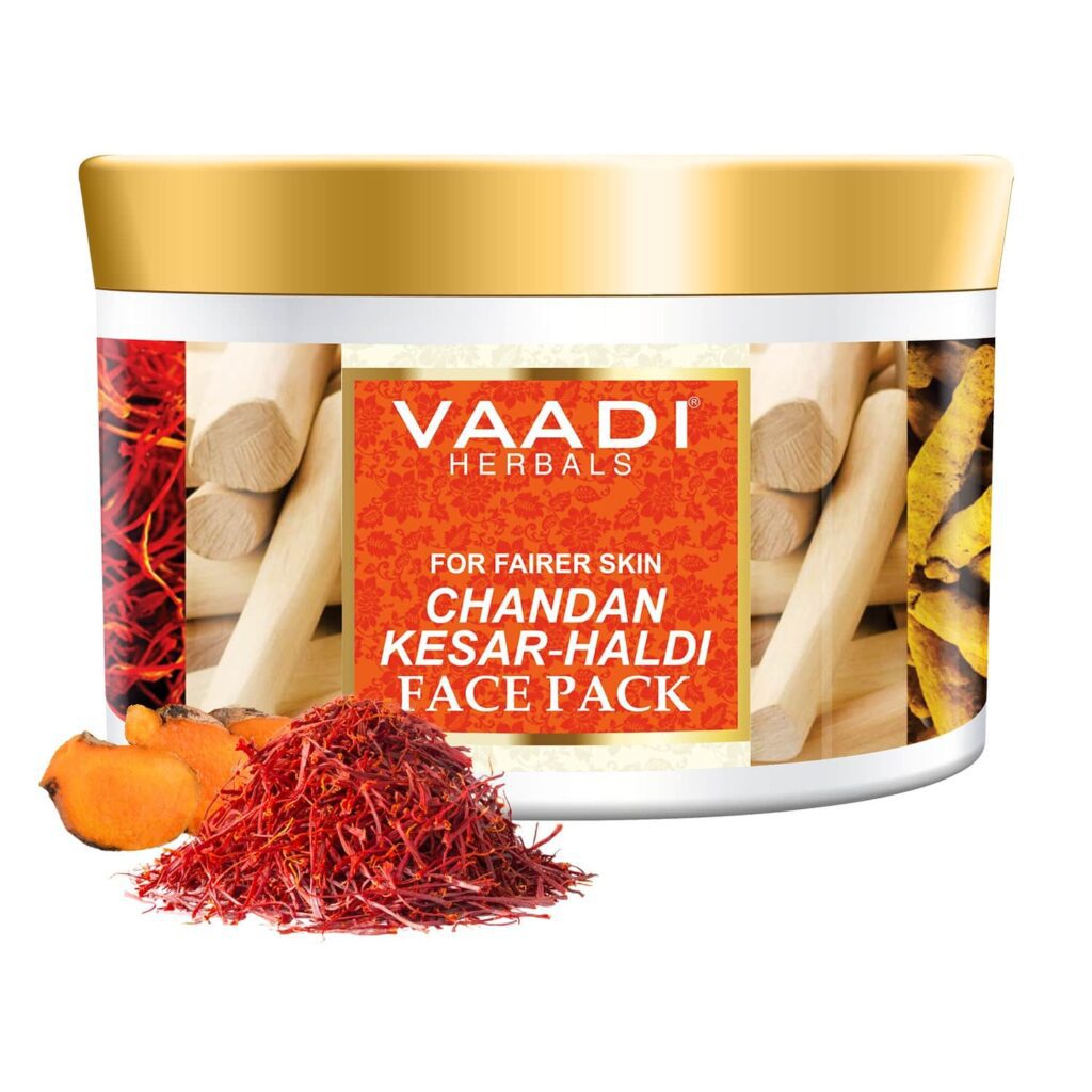 Vaadi Herbals Chandan Kesar Haldi Face Pack (600g) - Vaadi Herbals