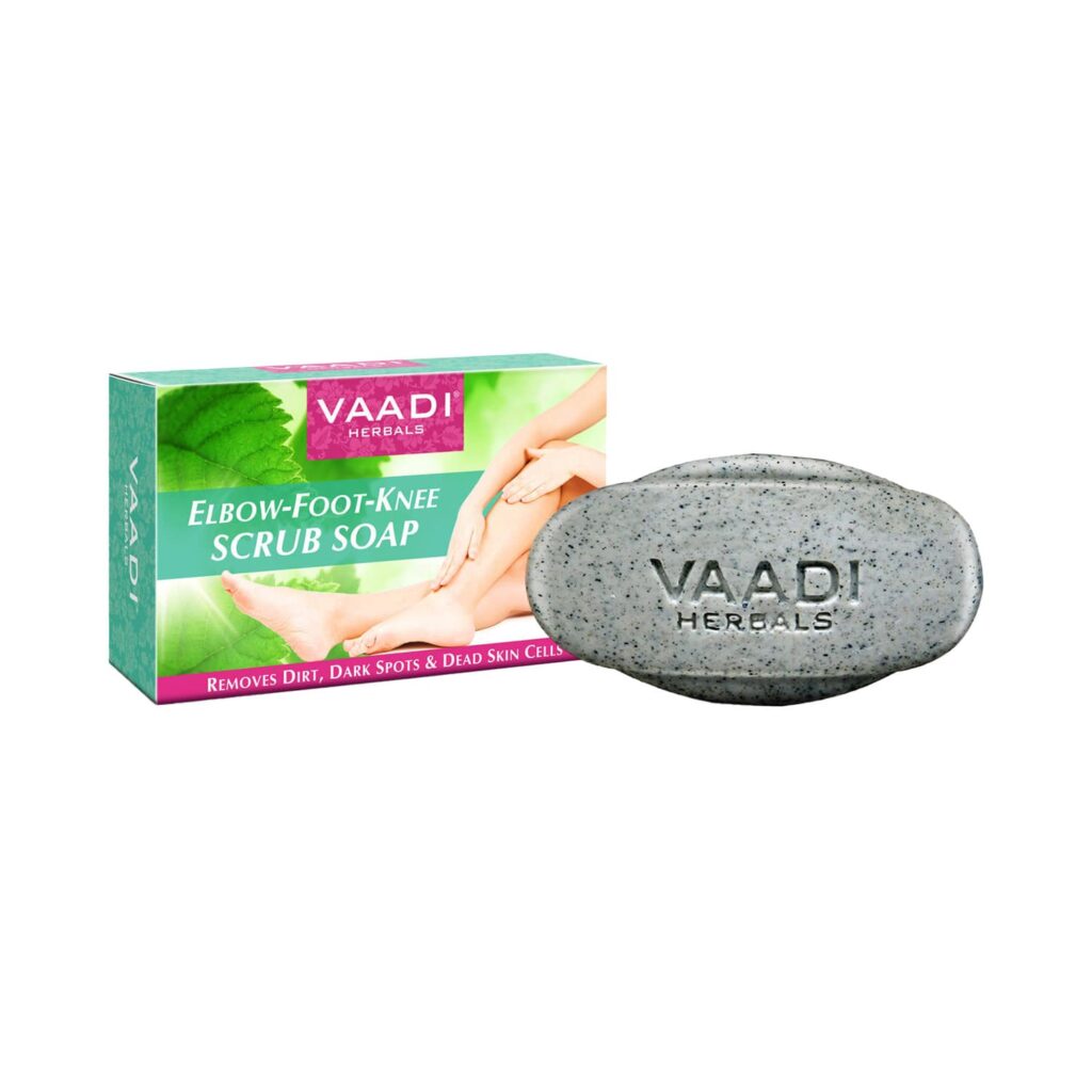 Vaadi Herbals Elbow Foot Knee Handmade Scrub Soap (75g) - Vaadi Herbals