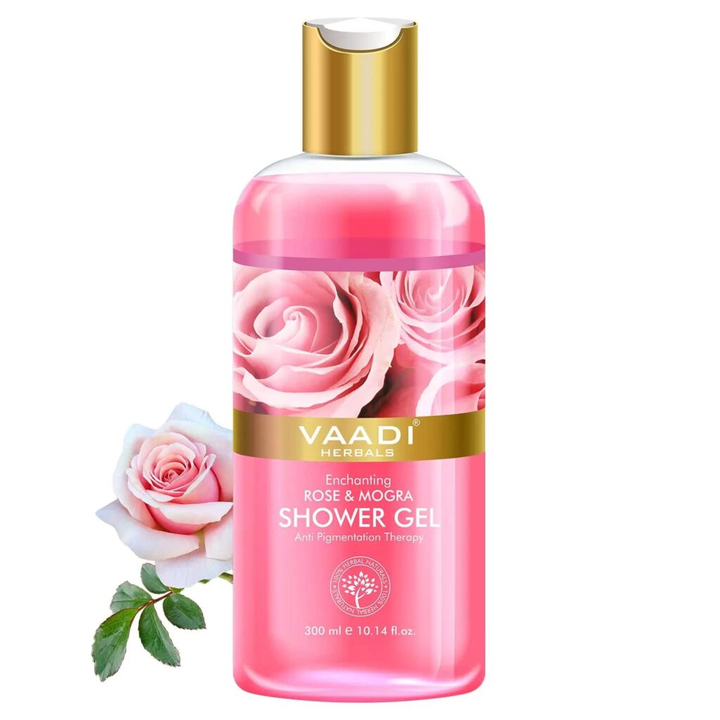Vaadi Herbals Enchanting Rose & Mogra Shower Gel (300ml) - Vaadi Herbals