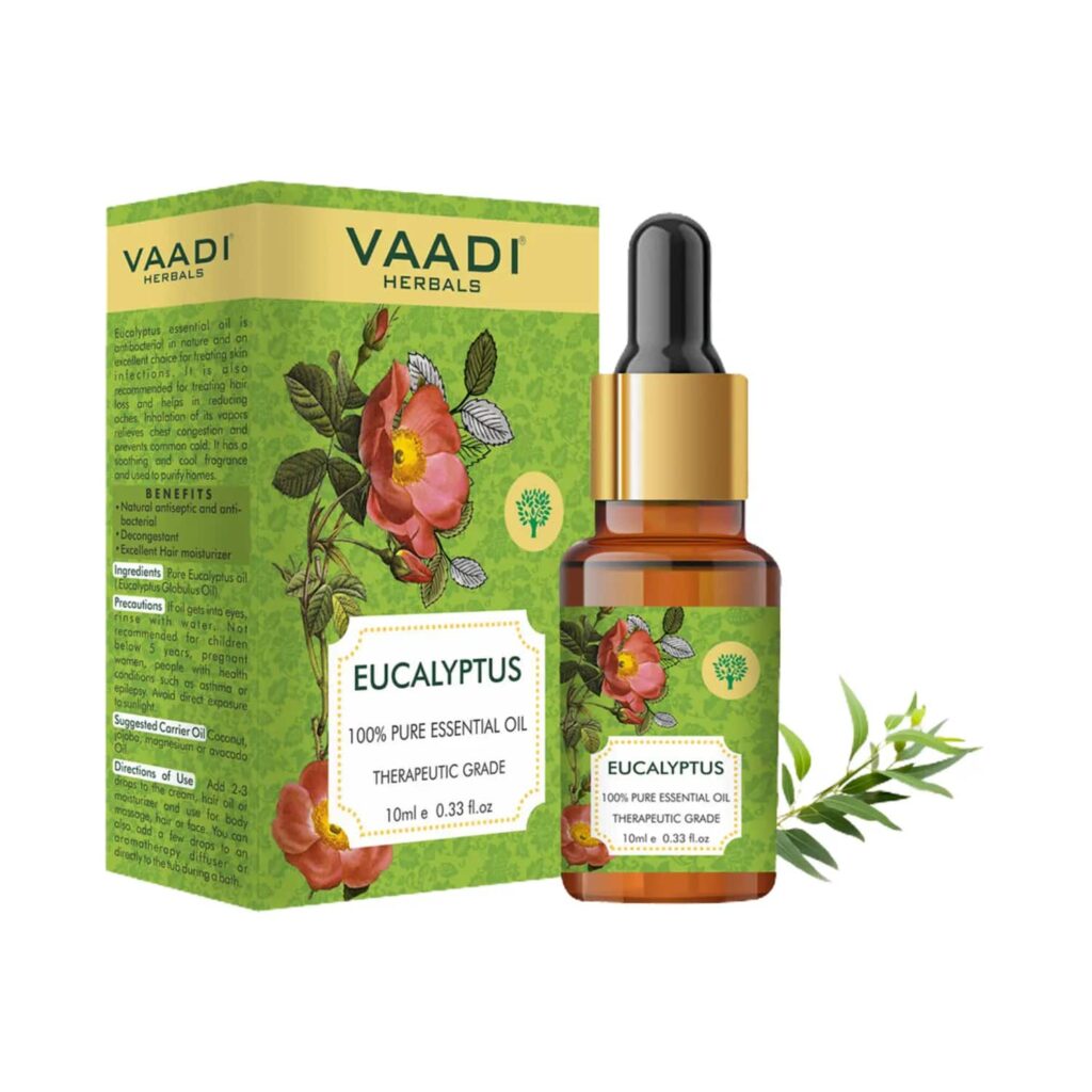 Vaadi Herbals Eucalyptus 100% Pure Essential Oil (10ml) - Vaadi Herbals