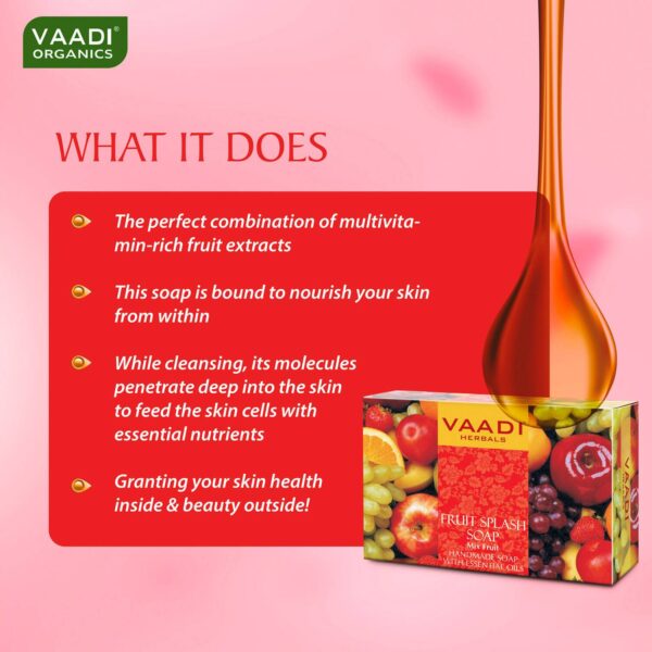 Vaadi Herbals Fruit Splash Soap (75g) - Vaadi Herbals