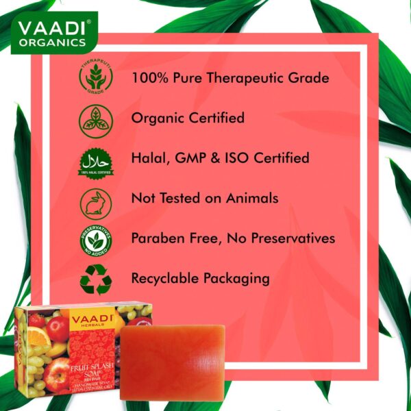 Vaadi Herbals Fruit Splash Soap (75g) - Vaadi Herbals