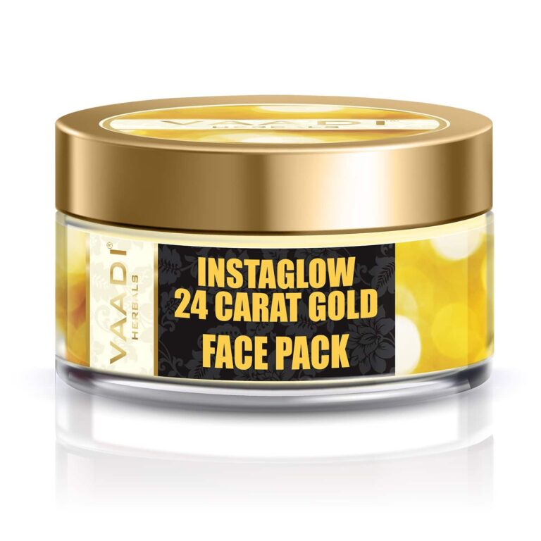 Vaadi Herbals InstaGlow 24 Carat Gold Face Pack (70g) - Vaadi Herbals