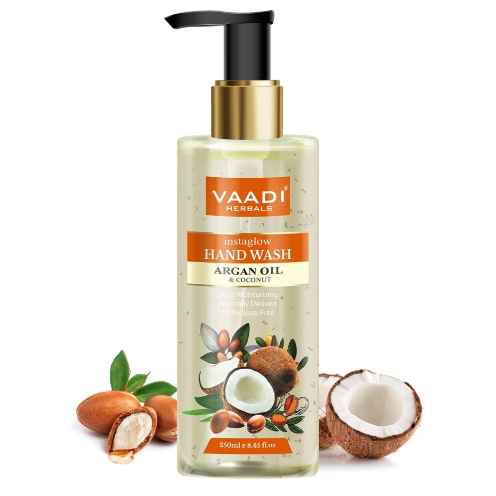 Vaadi Herbals Instaglow Argan Oil and Coconut Hand Wash (250ml) - Vaadi Herbals