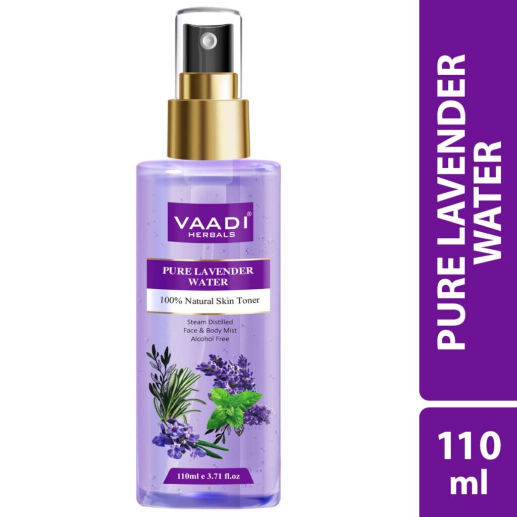 Vaadi Herbals Lavender Water 100% Natural and Pure Skin Toner (250ml) - Vaadi Herbals