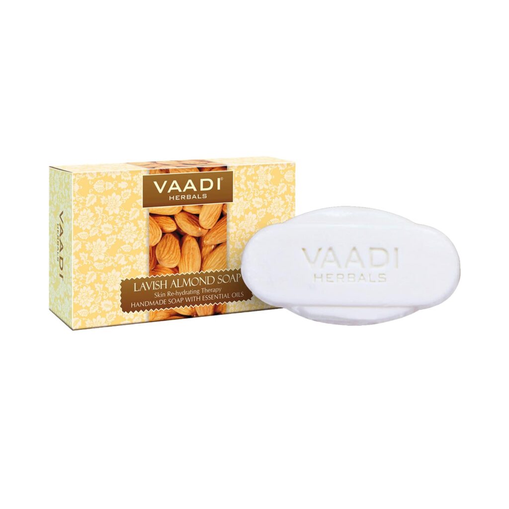 Vaadi Herbals Lavish Almond Handmade Soap (75g) - Vaadi Herbals