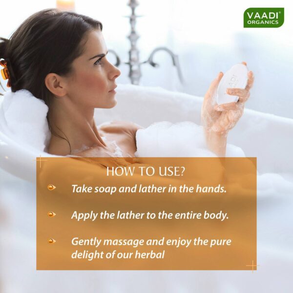 Vaadi Herbals Lavish Almond Handmade Soap (75g) - Vaadi Herbals
