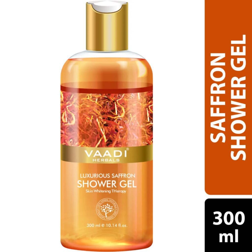 Vaadi Herbals Luxurious Saffron Shower Gel (300ml) - Vaadi Herbals