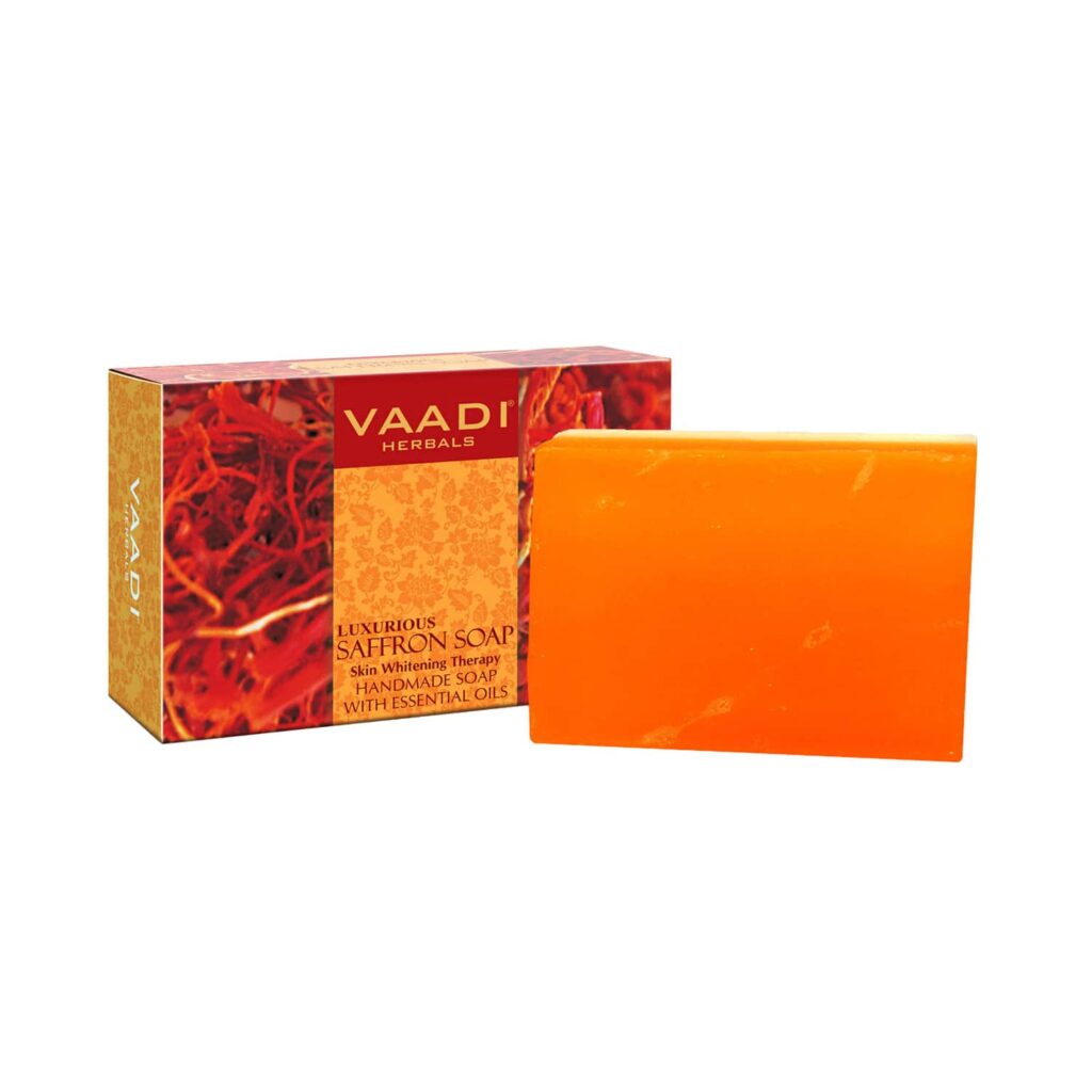 Vaadi Herbals Luxurious Saffron Soap (75g) - Vaadi Herbals