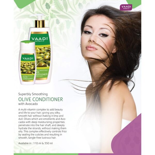 Vaadi Herbals Olive Conditioner With Avocado Extract (350ml) - Vaadi Herbals