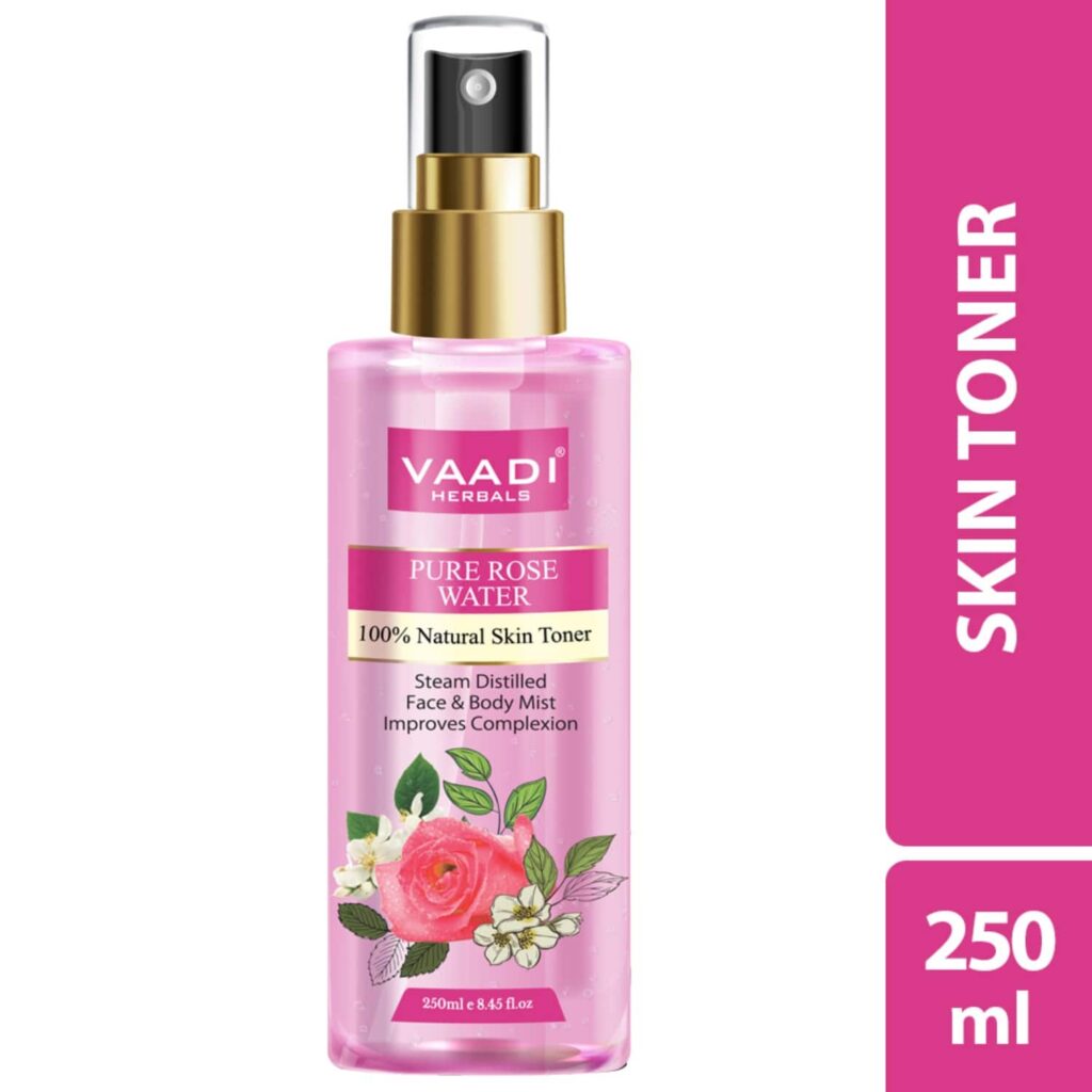 Vaadi Herbals Pure Rose Water Natural Skin Toner (250ml) - Vaadi Herbals