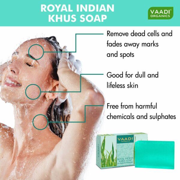Vaadi Herbals Royal Indian Khus Soap (75g) - Vaadi Herbals