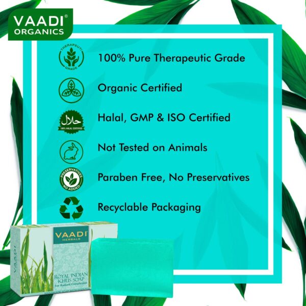 Vaadi Herbals Royal Indian Khus Soap (75g) - Vaadi Herbals