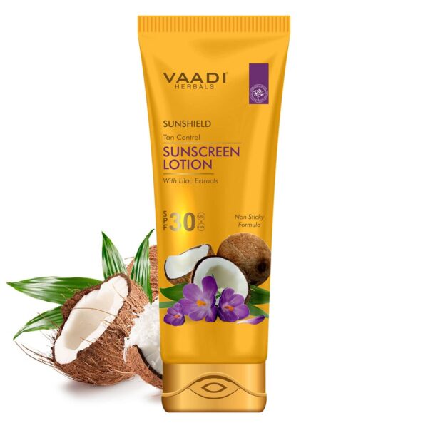 Vaadi Herbals Sunscreen Lotion SPF 30 With Lilac Extract (110g) - Vaadi Herbals