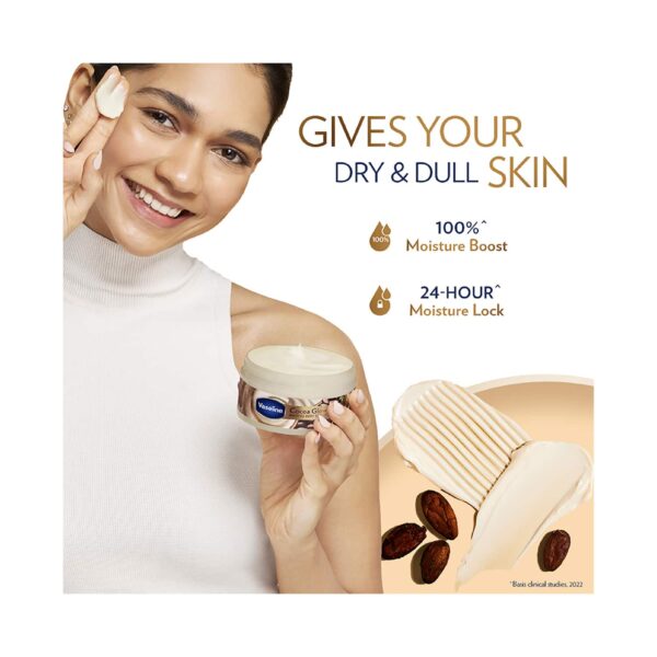 Vaseline Cocoa Glow Whipped Body Butter with Cocoa & Shea Butter for Glowing Soft Skin (180g) - Vaseline