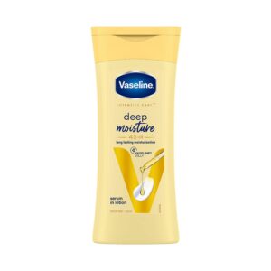 Vaseline Deep Moisture Body Lotion for Dry Skin Moisturised Glowing Skin with Pro Ceramides (200 ml) - Vaseline