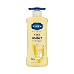 Vaseline Deep Moisture Body Lotion for Dry Skin Moisturised Glowing Skin with Pro Ceramides (400 ml) - Vaseline