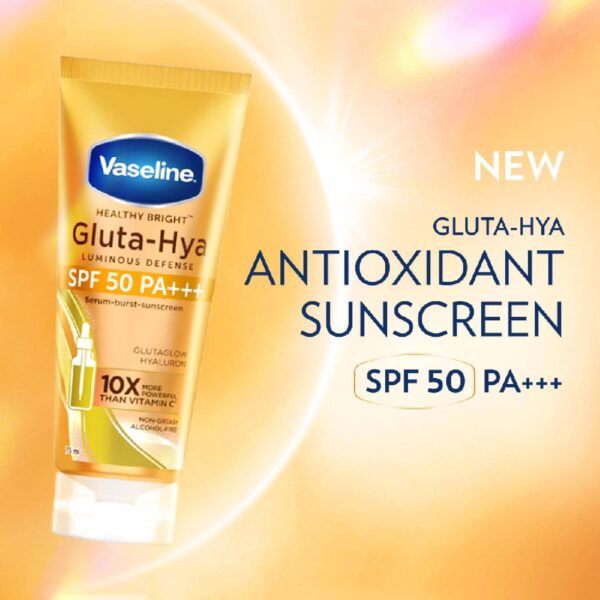 Vaseline Gluta Hya Antioxidant SPF 50 PA+++ Sunscreen (175 ml) - Vaseline