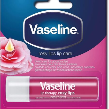 Vaseline Lip Care Rosy Lips Rich Nourishment, 4.8 Gm, White
