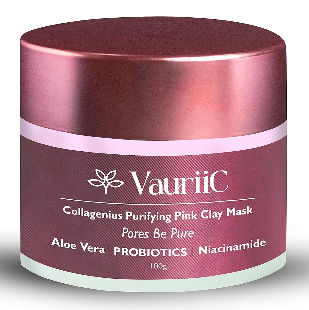 VauriiC De-Tan Face Mask for Glowing Skin| Clay Mask with Lactic Acid for Tan Removal, Reduction in Blackheads, Instant Brightening| New-Age Ubtan Face Pack for All Skin Types |...