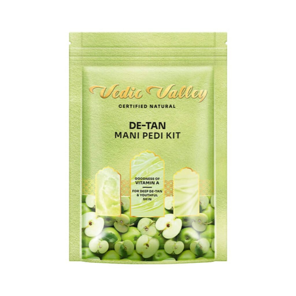 Vedic Valley Apple & Honey 5 Step Detan Manicure Pedicure Kit (75g) - Vedic Valley