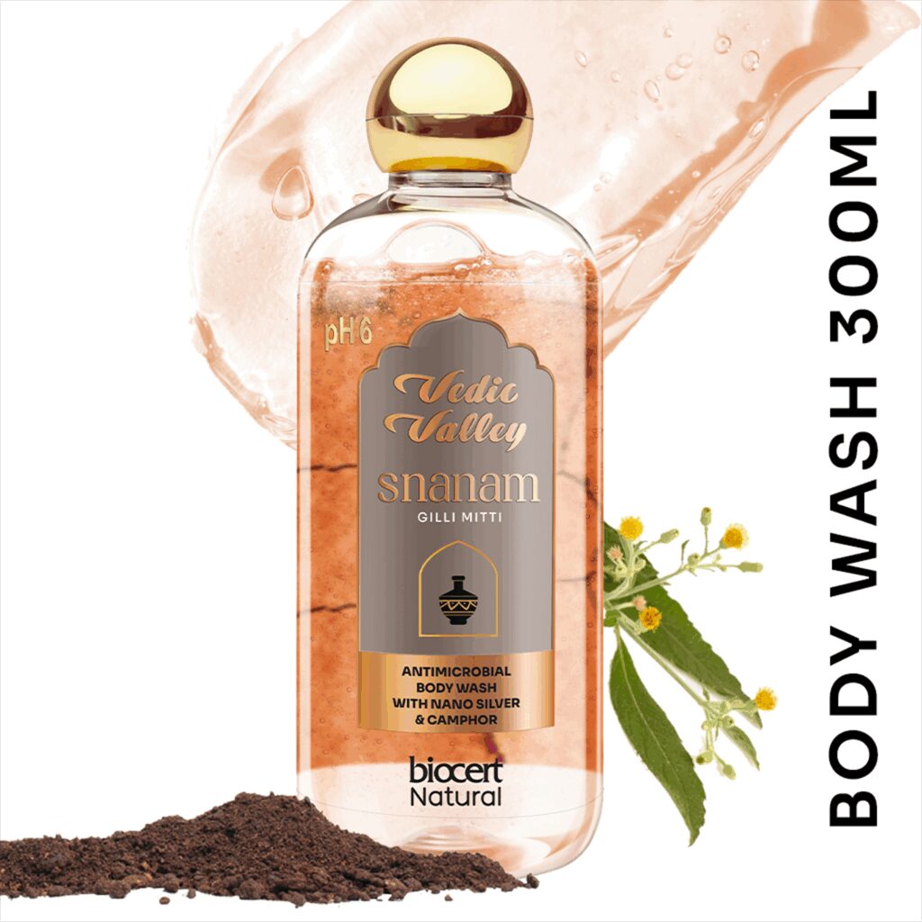 Vedic Valley Geeli Mitti Natural Body Wash - (300ml) - Vedic Valley