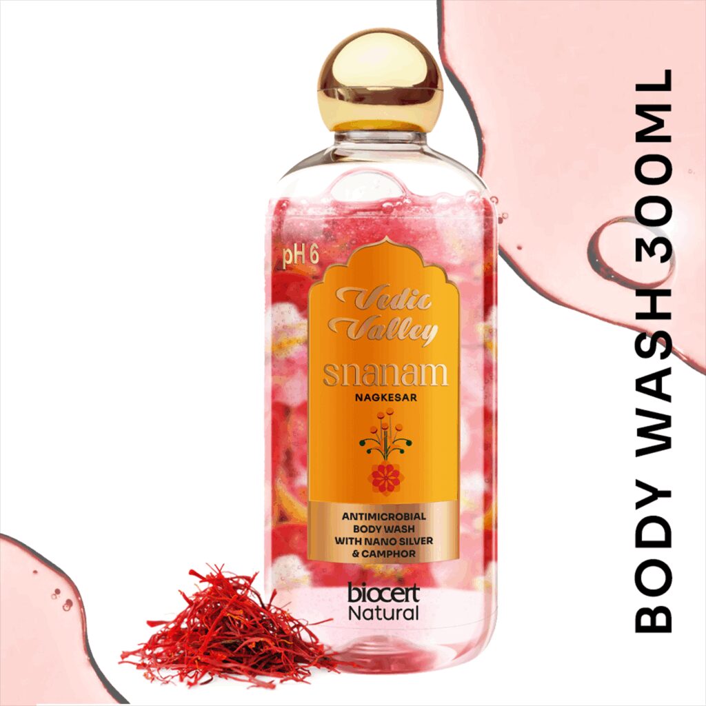 Vedic Valley Nagkesar Natural Body Wash - (300ml) - Vedic Valley